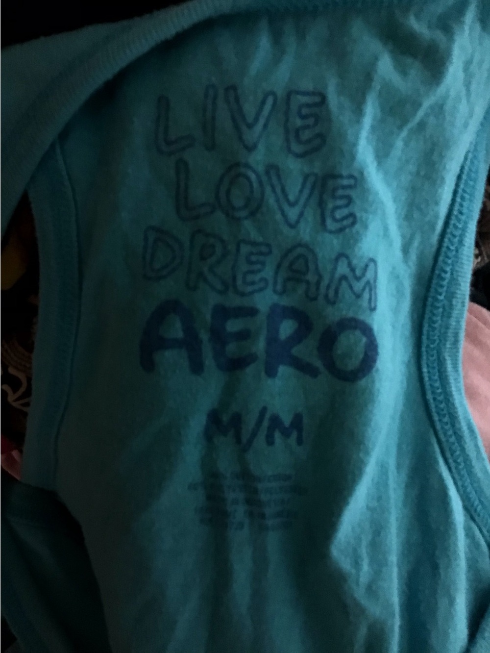 Aeropostale Teal Graphic Tank Top - Women's - Picture 3 of 3